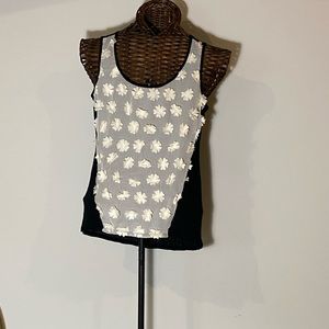 Olivia Moon Ruffle Flower Blouse